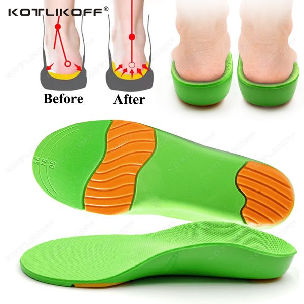 

orthopedic arch support insoles for kids women children flat foot shoes sole comfortable fit foot correction valgus varus insole, Black