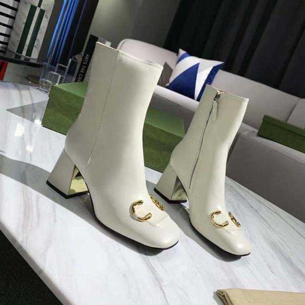 

luxury brand shoes designer womens boots high heels and genuine leather outdoors fashion boot home011 08, Black
