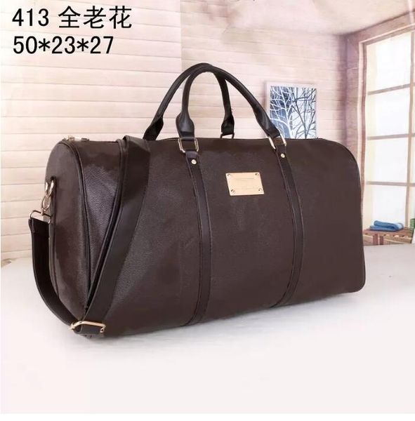 

designers fashion duffel bags luxury men female travel bags leather handbags large capacity holdall carry on luggage overnight weekender bag