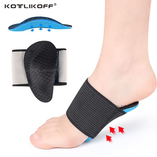 

1pair professional arch ortc support insole foot plate flatfoot x/o type leg corrector shoe cushion foot care insert insoles, Black