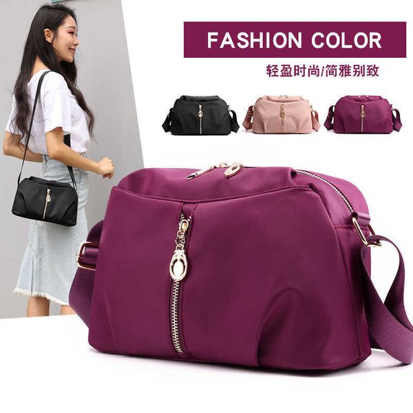 

fashion nylon bag summer lightweight waterproof casual one shoulder cross body, Silver