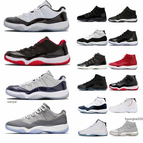 

jumpman 11 25th anniversary basketball shoes mens women georgetown bred concord space jam men 11s university blue red 72- baro jordon jord, Black