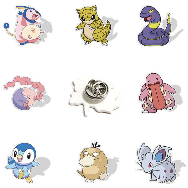 

resin material cute anime movies games enamel pins collect cartoon brooch backpack hat bag collar lapel badges women fashion jewelry elf bro, Blue
