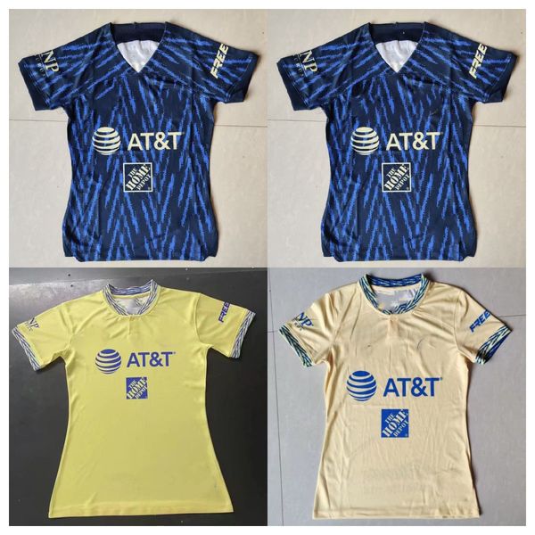

2022 2023 america soccer jerseys f. vinas henry liga mx 22 23 rodriguez america jersey giovani men football shirt home away, Black;yellow