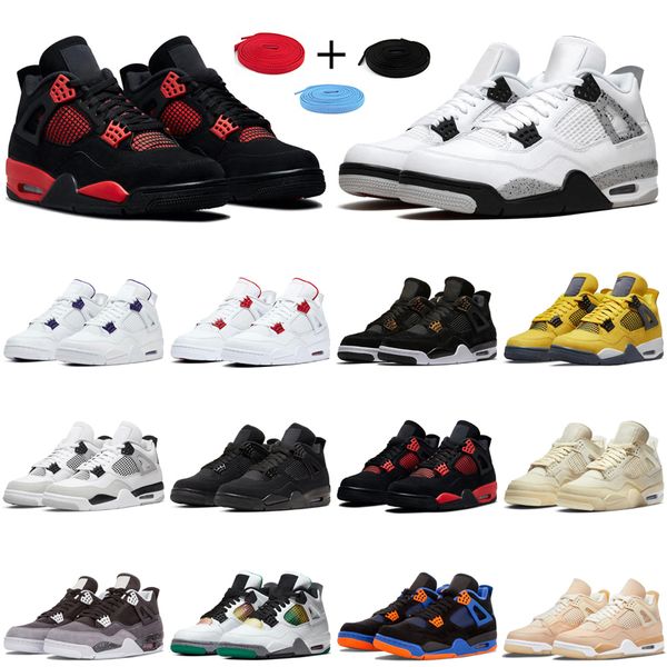 

og 4 men basketball shoes women 4s red thunder black cat white oreo dark marina blue mocha university banned mens outdoor sports sneakers bi
