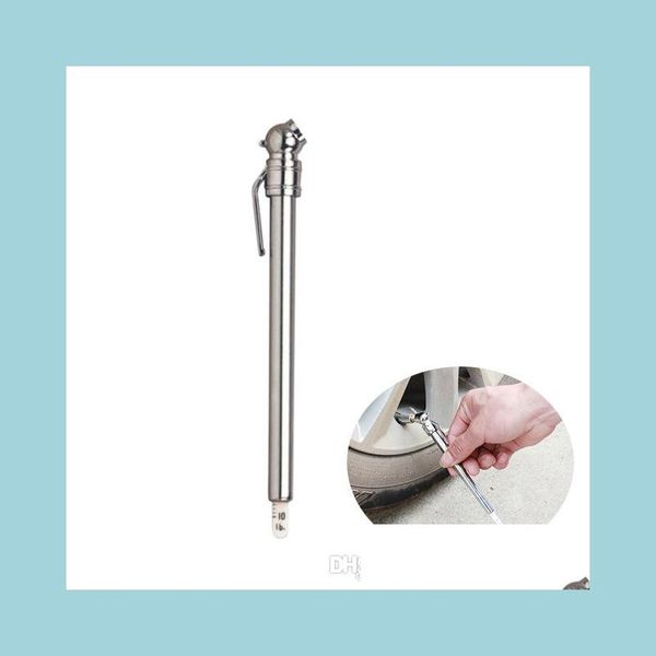 

shop equipment 2pc car-styling shop equipment chrome tire air pressure gauge pen 5-50 psi tool for car truck bicycle csl drop deliver dhnld