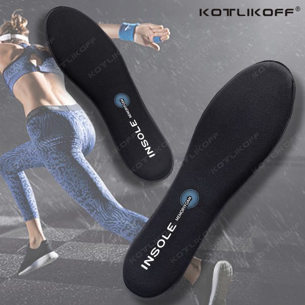 

memory foam insoles for shoes sole anti-shock deodorant breathable cushion running insoles for feet man women insoles, Black