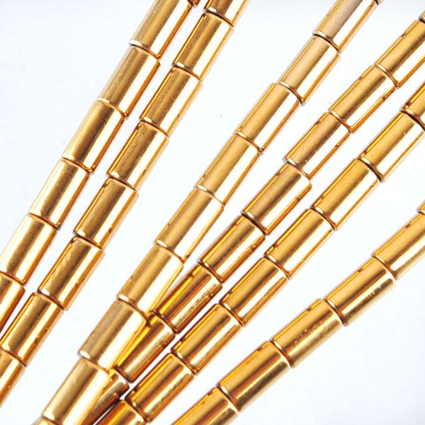 

10strip 3x5mm hematite materials loose beads small round tube beads for diy making bracelet necklace handmade jewelry bl319, Black
