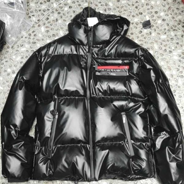 

winter fashion p home down jacket luxury high-end hooded cotton padded thickened fluffy jackets men and women light for the same cardigans c, Black;brown