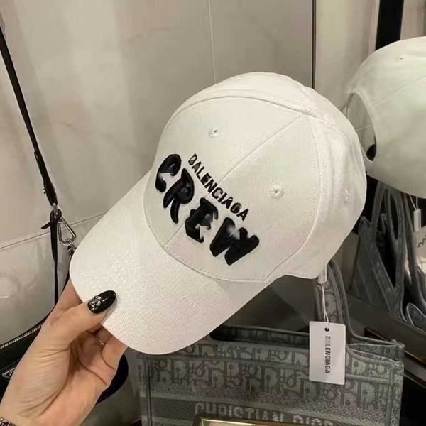 

korean ball caps designer balencigass new bonnet hat beanie winter baseball cap embroidered wash denim worn sunscreen sp7l, Blue;gray