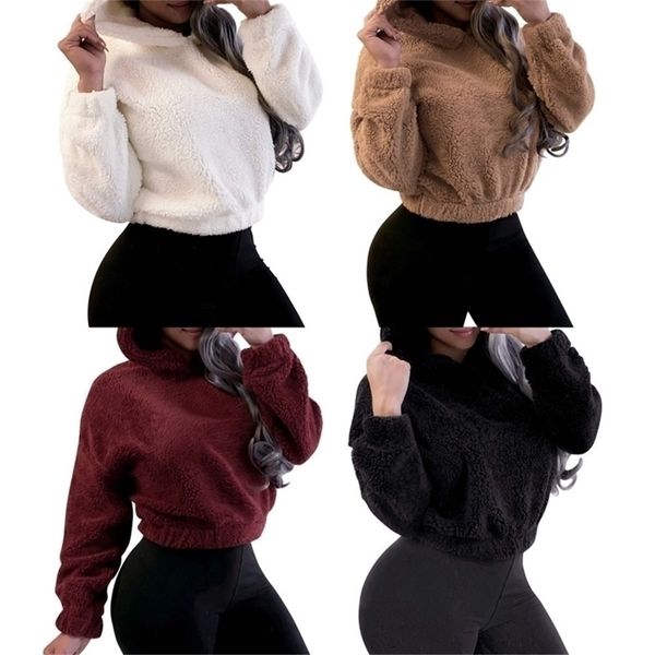 

hoodie kawaii women hoodies pullover harajuku sweatshirts oversize itself hoody bear ears warm plush hooded ropa mujer sudaderas 220722, Black