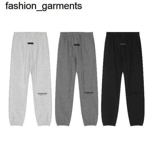

designer men double thread essential flocking drawcord leggings casual trend, Black