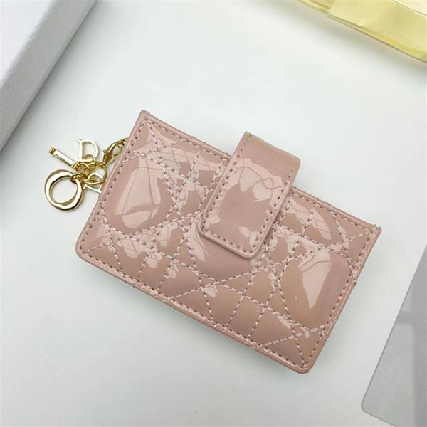 

lady mini cute fashion patent leather card bags card holder 5-layer pouch 10 5 6 3cm 712181329h