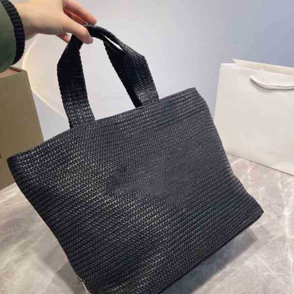 

shopping bags woven beach tote bag shoulder women brand designer high capacity crossbody wallet leather handbag fashion clutch female purses