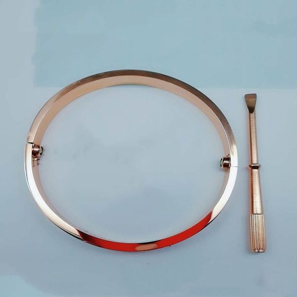 

high end luxury bangle screwdriver love bracelet fashion cuff bracelet 316l stainless steel plated 18k gold jewelry original logo cross bran, Black