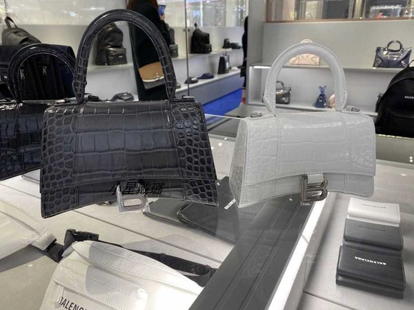 

designer handbags balenciga hourglass bags women's crocodile xs one shoulder