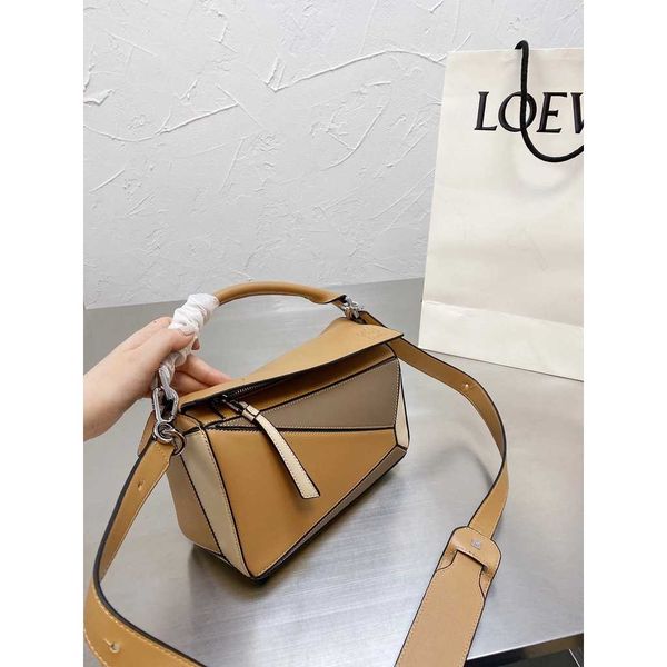 

designer brand loew's demal leather puzzles bags loews woman small single shoulder hangbag geometry 24cm wi93