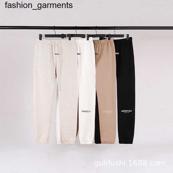 

designer essential double thread basic drawstring thickened leggings pants, Black