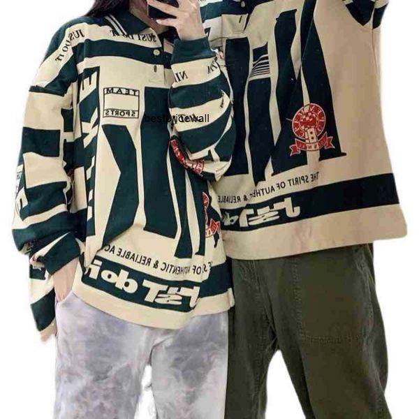 

mens hoodie t-shirts cpfm co branded nk us high street letter printed os loose polo pullover half button uple long sleeved shirt zwvq, White;black