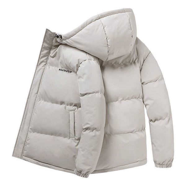 

men's jackets men white duck down jacket warm hooded thick puffer jacket coat male casual street fashion ins thermal winter parka g2210, Black;brown