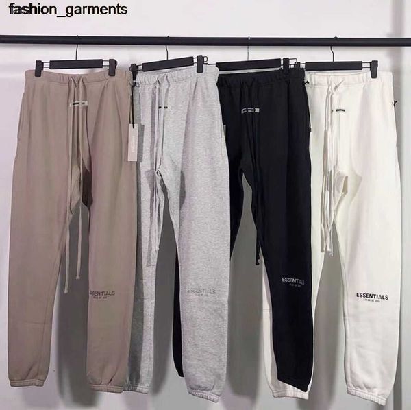 

designer new essential reflective embroidery drawstring pants, Black
