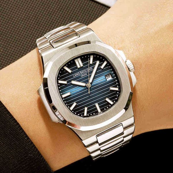 

superclone pp5711 luxury watches 40mm 8.3mm 5711 cal324c 8mm genuine fully automatic mechanical luminous men's watch waterproof fashion, Slivery;brown