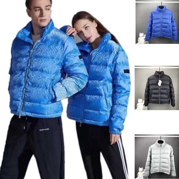 

men jackets letter printing men's winter jacket down women coat cotton parka overcoat casual fashion thick warm hooded, Black