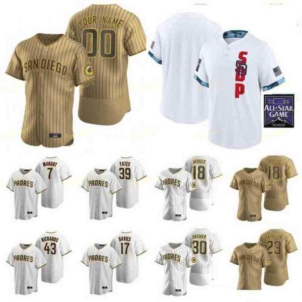 

men women youth 2021 all-star game baseball jerseys 33 mark melancon 50 adrian morejon 44 joe musgrove 5 wil myers 26 austin nola custom, Blue;black