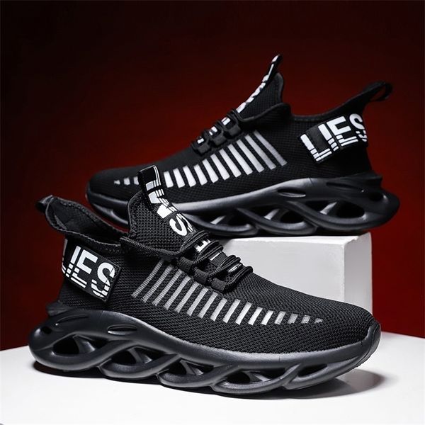 

sepatu sneakers wanita sejuk sepatu lari pria ukuran 3646 sepatu sneakers pasangan kasual hitam nyaman luar ruangan zapatos de mujer 220614, Black
