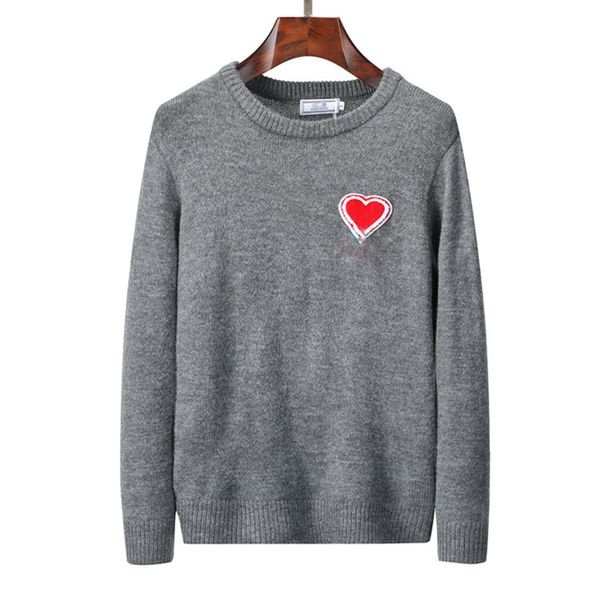 

paris designer sweaters men knitwear sweatshirts long sleeve hoodies women luxury clothing embroidery love letter coat autumn winter casual, White;black