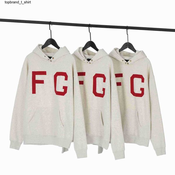 

men's hoodies designer sweatshirts essential season 7 hooded sweater fashion loose flocking lettered hoodie, Black