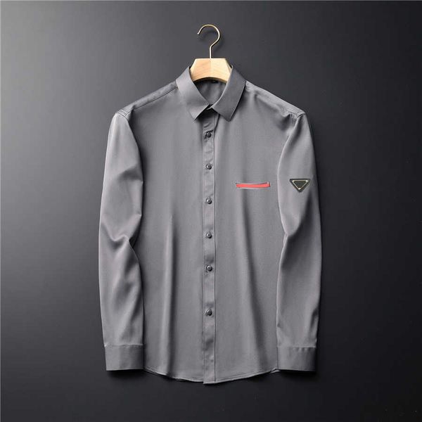 

3days ship 2021 luxurys designers mens dress shirts bussiness wine recepti a cocktail diess shirt printed men v neck long sleeved casual -3, White;black