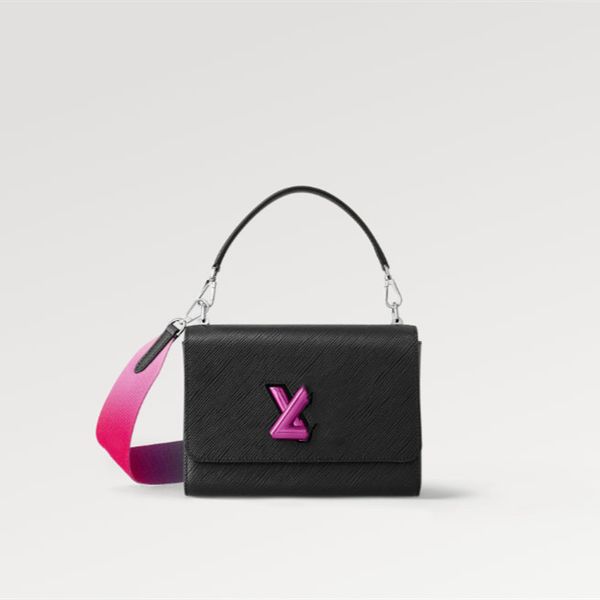 

explosion twist shoulder bags mm pm twist-lock epi flap bag 3d printed gradient colorway bold bright strap designer cross body womens handle