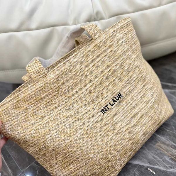 

designers bags luxurys women handbags woven tote bag large capacity lady summer travel shopping bag beach handbag letters go on holiday