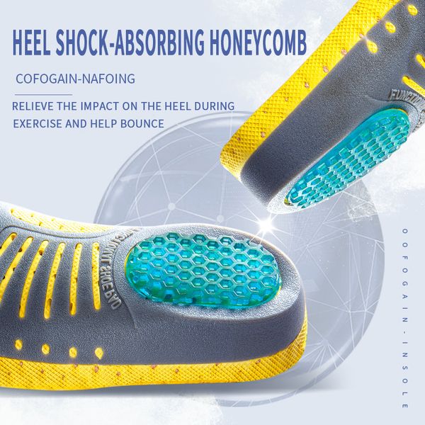 

premium ortc gel insoles arch support pvc flat foot health sole pad for shoes insert arch orthopedic insole feet unisex, Black