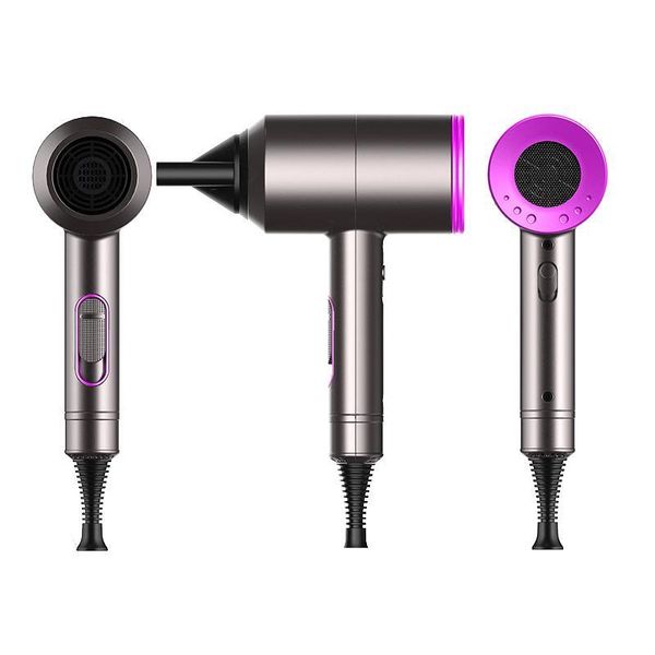 

Dryers Hair Dryer Negative Lonic Hammer Blower Electric Professional Cold Wind Hairdryer Temperature Care Blowdryer Drop Delive Dhowh dryer, Black