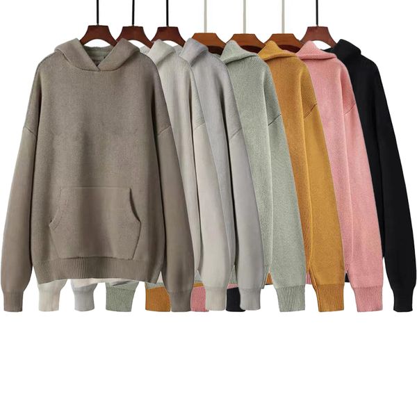 

mens ess designer hoodies essentiall spring men fear sweater of hoody god pullover autumn embroidery sweatshirt loose long sleeve h fwvn, Black