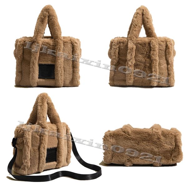 

5a luxury designer shoulder bag winter plush crossbody tote bags for women leather france shopper small flap handbags