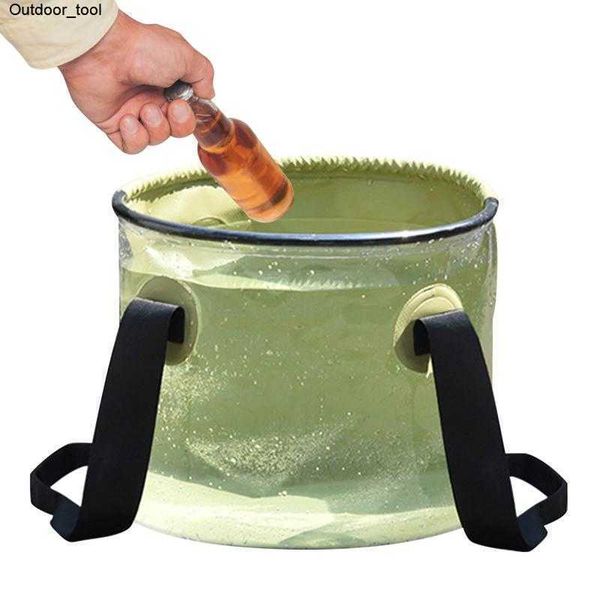 

new 10l outdoor folding bucket fishing s portable bag storage car wash camping