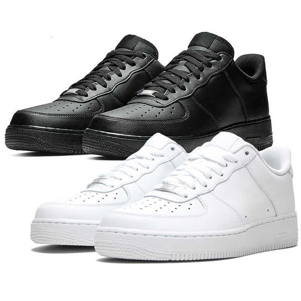

low height increasing shoes classic 1 white '07 triple black mens running sports designer women sneakers 315122, Black;white