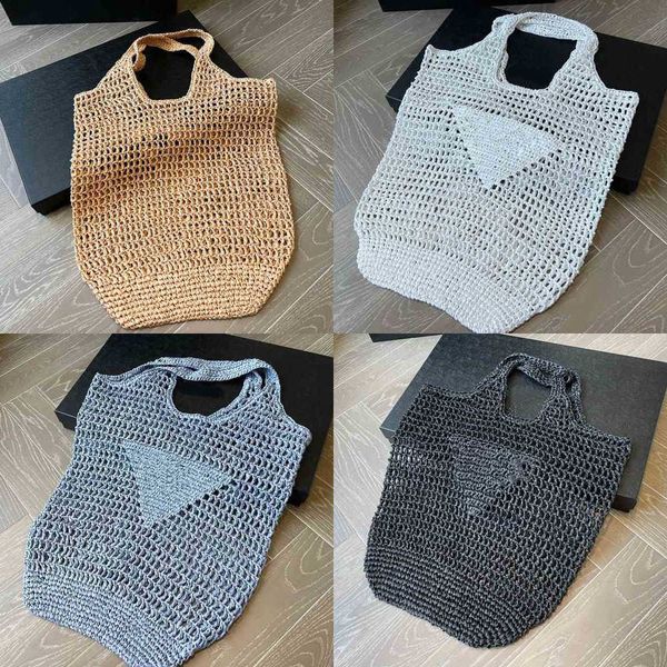 

shopping bags handbag woven shopping bag beach bag hollow design wallet for women brand designer clutch strap fashion single messengers purs