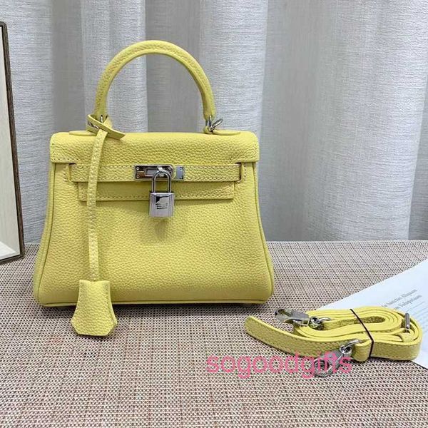

designer herme bags kely women's handbags luxury genuine leather 2022 new style cow leather 20cm mini togo soft bag women's hand m
