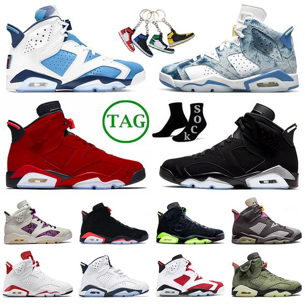 

designer 6 6s basketball shoes metallic silver jumpman sneakers sports cactus jack georgetown unc offs white toro washed denim carmine women