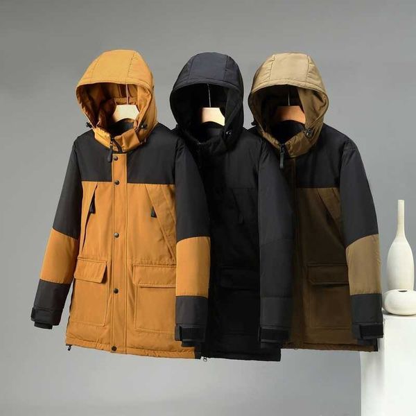 

men's jackets winter warm thick brand designer casual fashion outer parka jacket men long trench coat men's clothing g221013, Black;brown