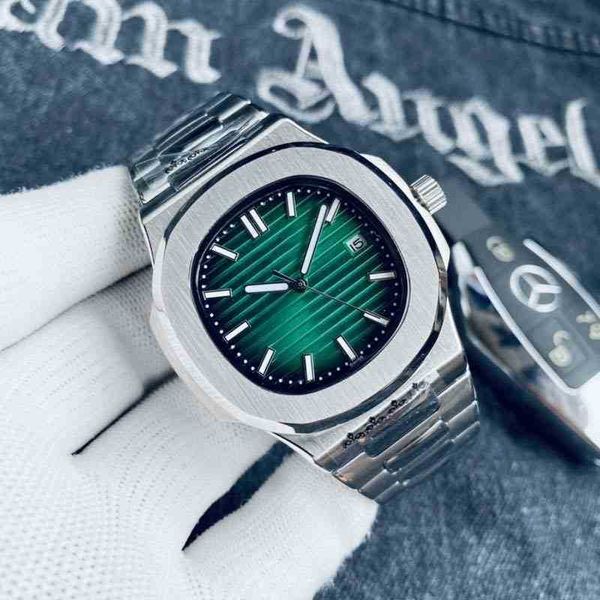 

superclone pp5711 luxury watches 40mm 8.3mm 5711 cal324c 8mm jinggang 316 automatic mechanical philips luminous waterproof steel belt nautil, Slivery;brown