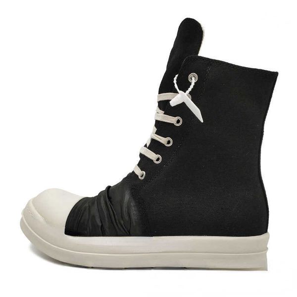 

brand casual shoes high shoes men's black and white thick bottom couple size 35-47