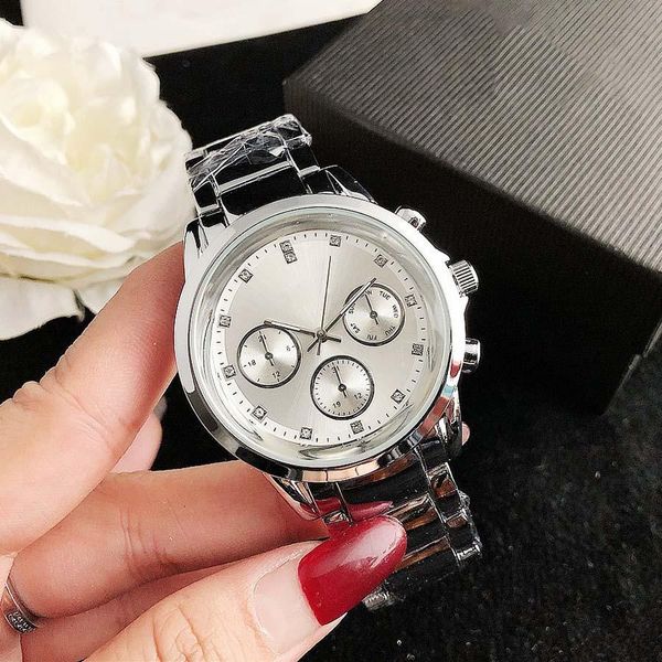 

brand watches women men style metal steel band quartz luxury wrist watch fashion designer highly quality gift suitable comfortable ch, Slivery;brown