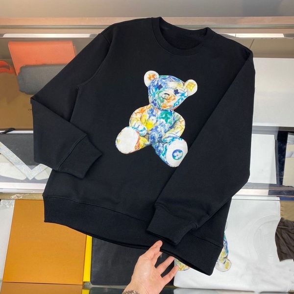 

baby pullover baby clothes girls boys clothe hooded sweaters with letters fasion colorful bear casual jumper spring autumn and winter long s, Blue