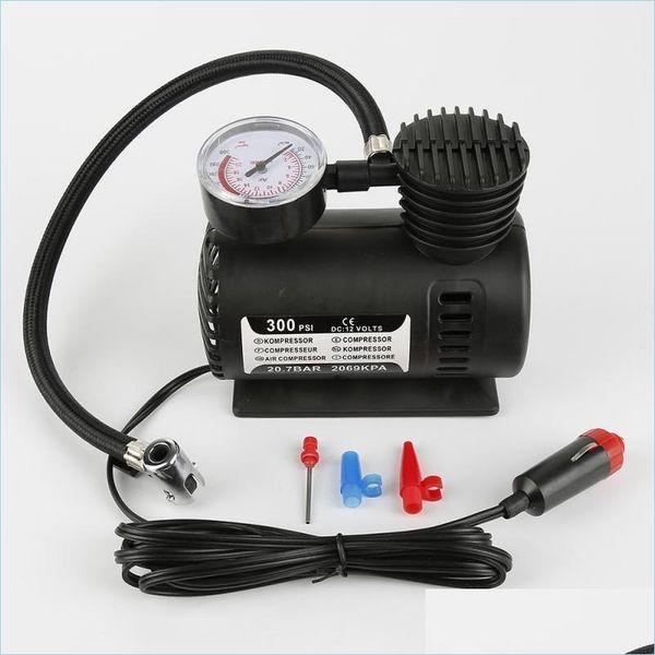 

inflatable pump air compressor 300psi c300 12v portable electric tyre inflator pump abs car accessories drop delivery 2022 mobiles mo dh2zh
