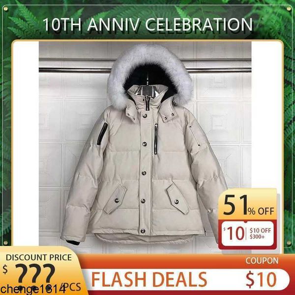 

men's down parkas jackets 20ss new designers mens winter coats thickened large fur collar men jacket mans clothing 4bil 5d6b, Black